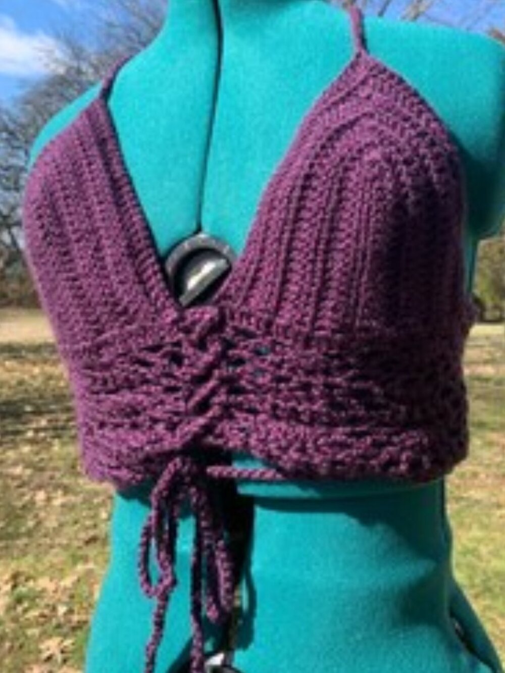 Amethyst Foxlace Bralette - XL